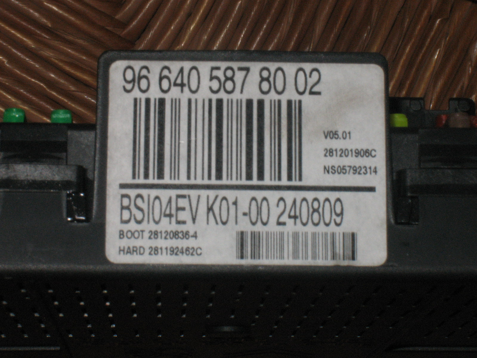 BSI VIERGE CITROEN JUMPY J-C BSI04EV K01-00 966405878002 JOHNSON CONTROLS