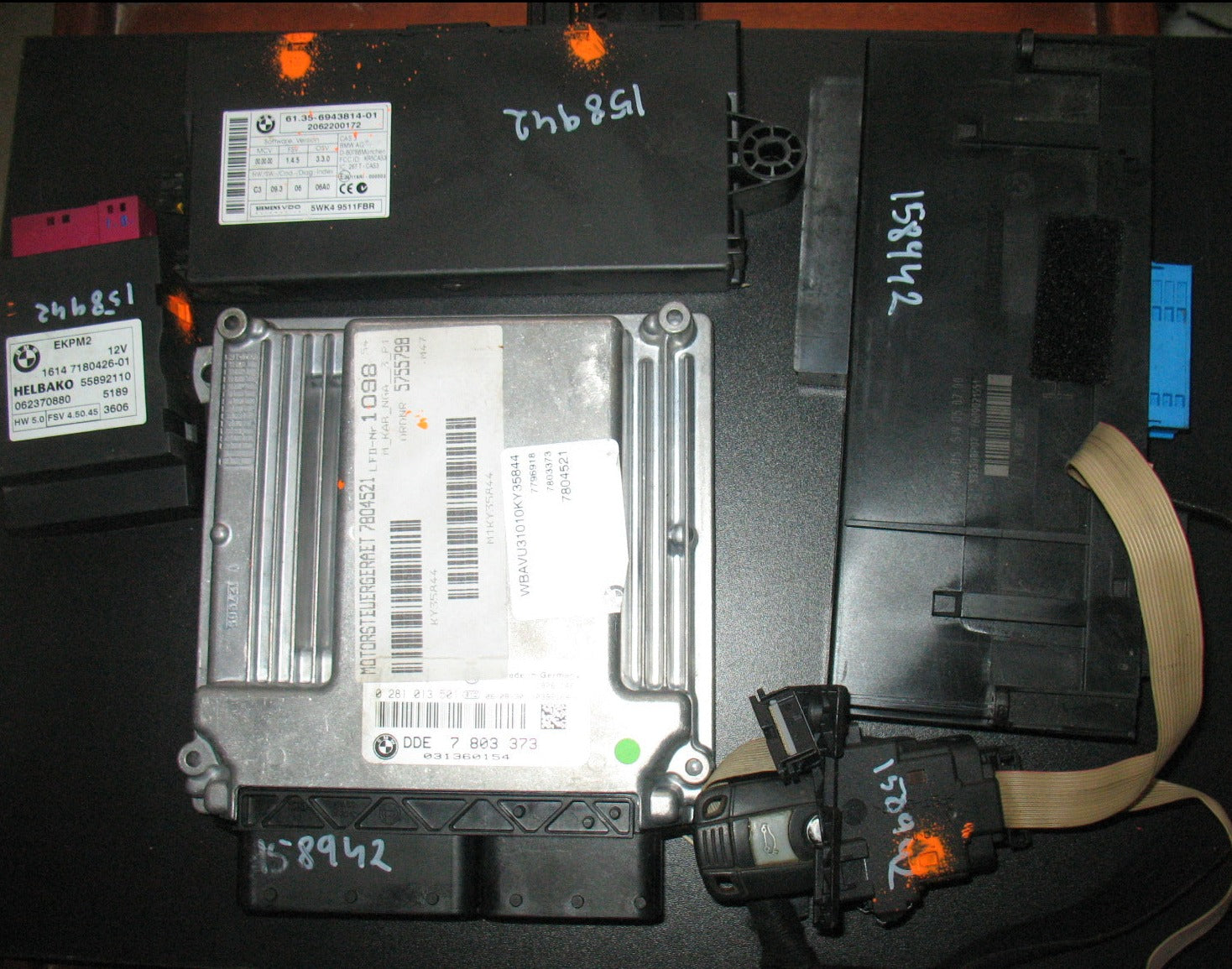 ECU KIT Centralina BMW E91 320 0281013501 DDE7803373 EDC16C35 5WK49511