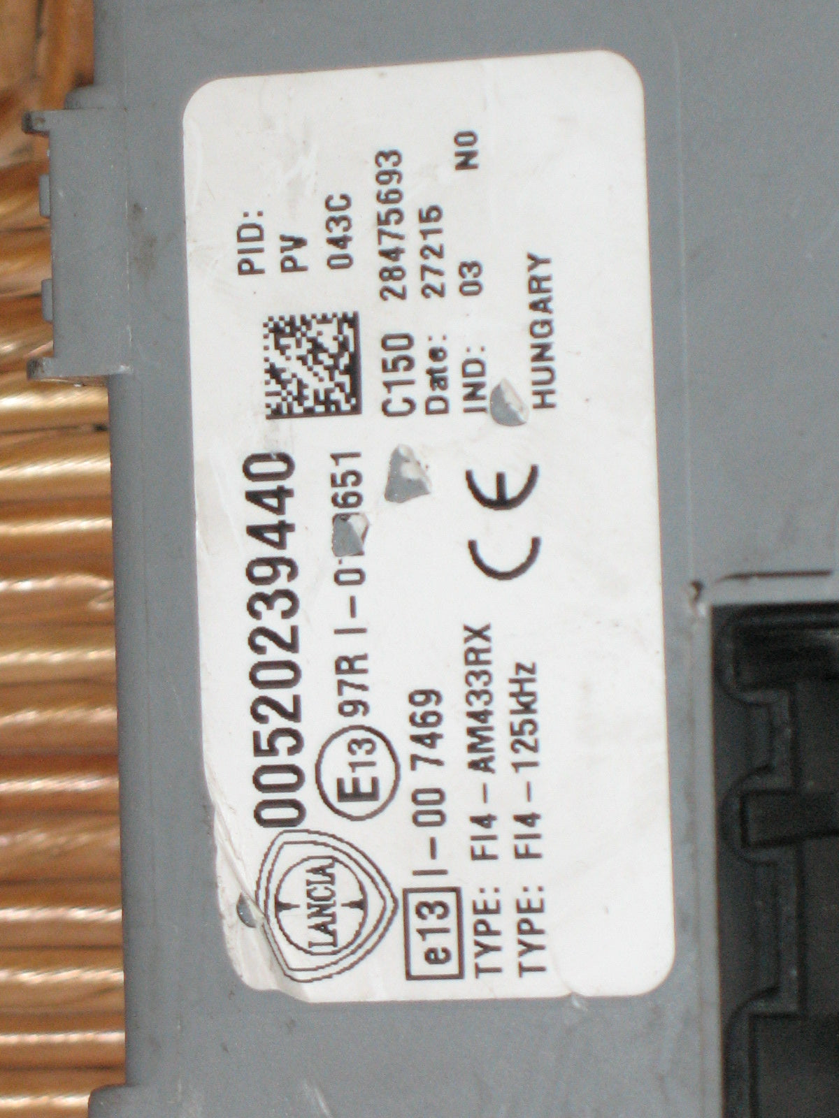 00520239440 BODY COMPUTER LANCIA Ypsilon 4° Serie 2012 120 303052