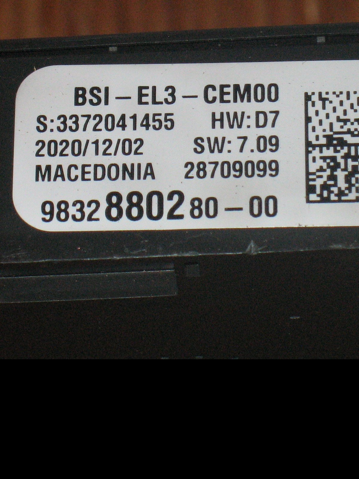 Centralina BSI Body Computer Peugeot 208 II Citroen C3 2021 9832880280-00