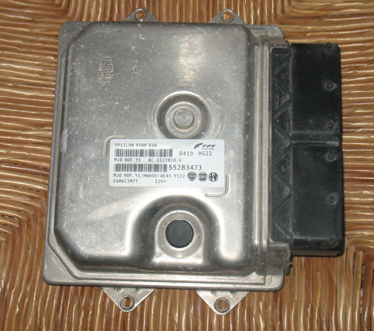 ECU CENTRALINA MOTORE LANCIA YPSILON 95HP 55283473 MJD 9DF.Y1 HW000 2