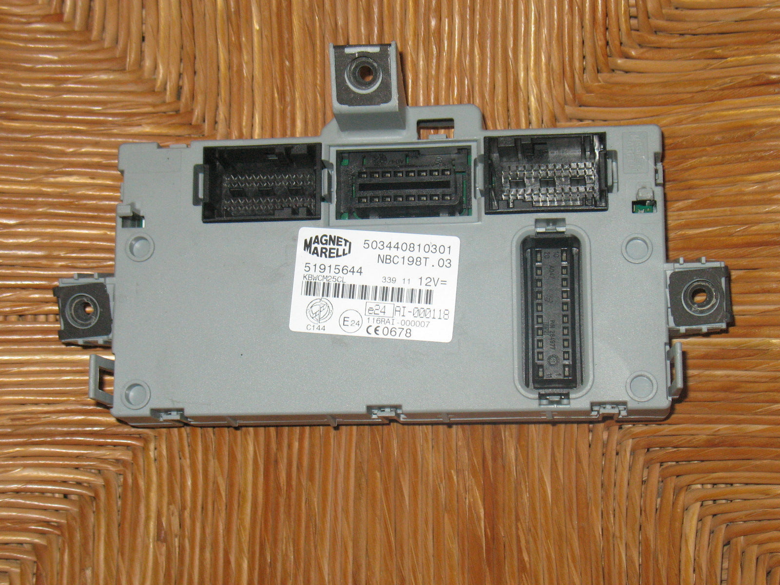 51915644 BODY CONTROL UNIT BCM NBC198T.03 FIAT BRAVO 198 MARELLI 503440810301