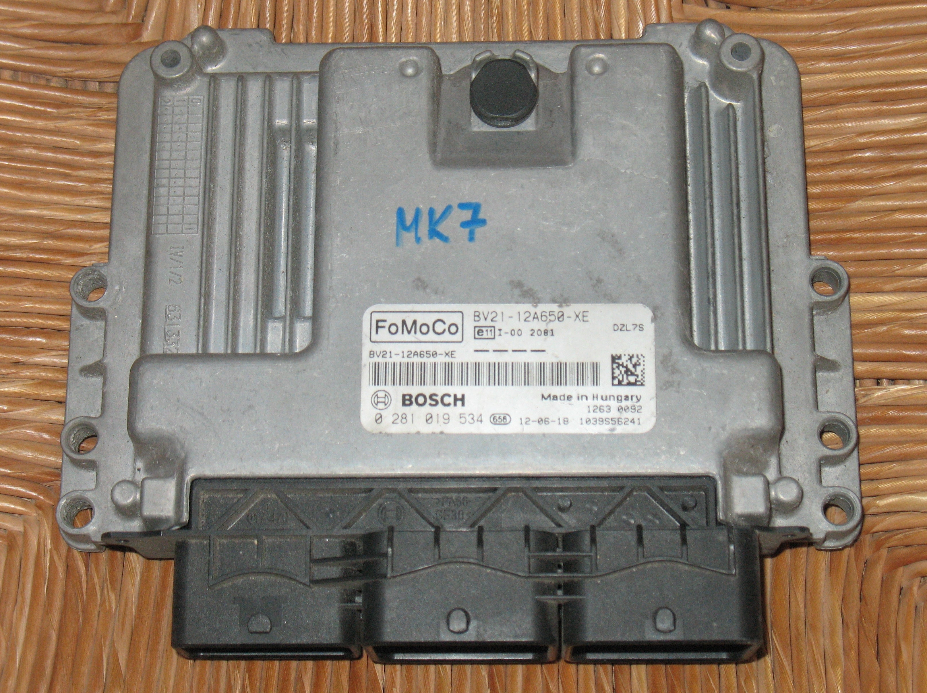 Ecu centralina motore 0281019534 BV21-12A650-XE MOTOR BEYNI FORD EDC17C10-5.20 Ford 1.6TDCI