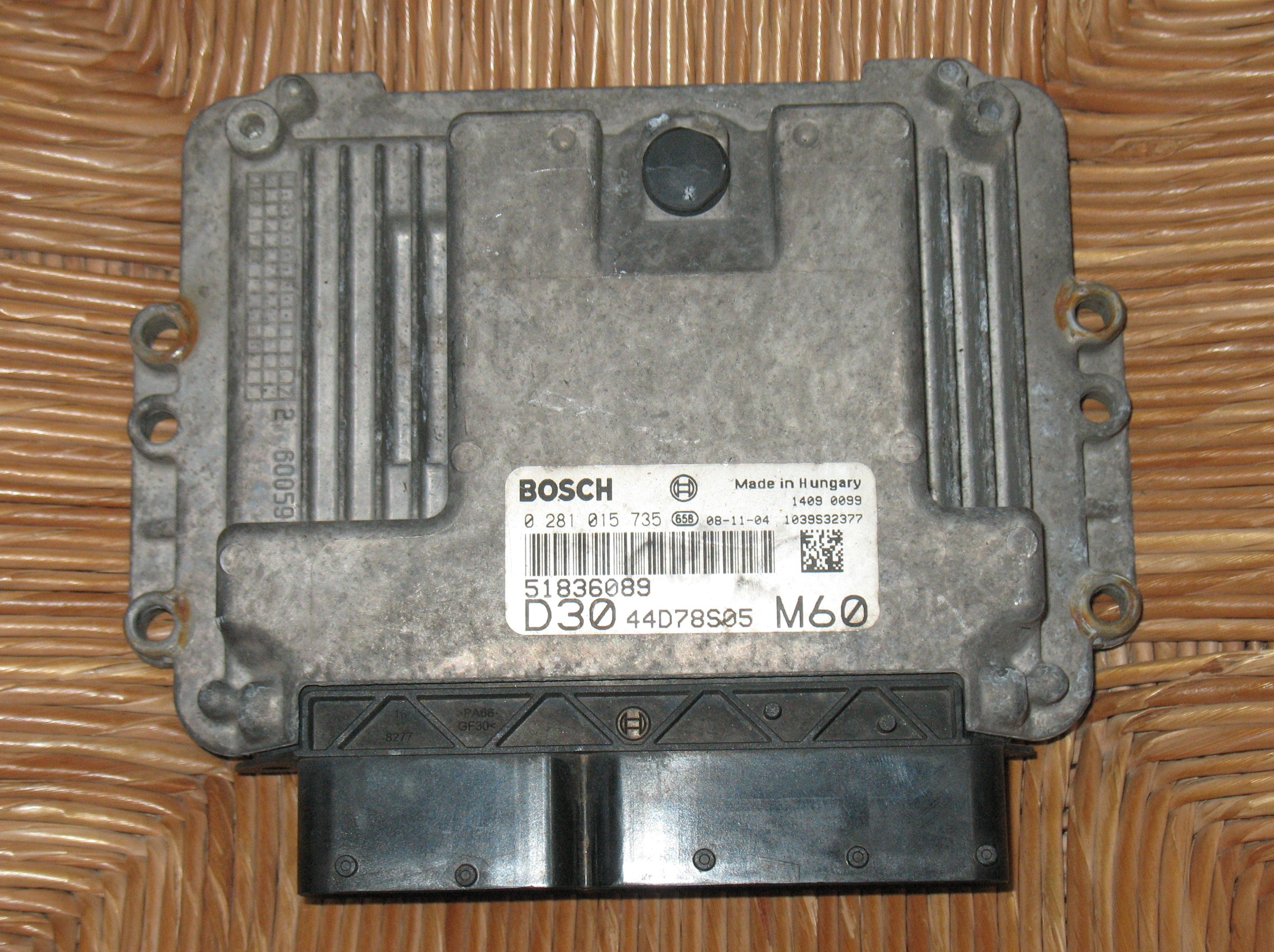 ECU Calculator Motor Fiat Ducato 3.0JTD 51836089 0281015735 EDC 16C39-5.A7