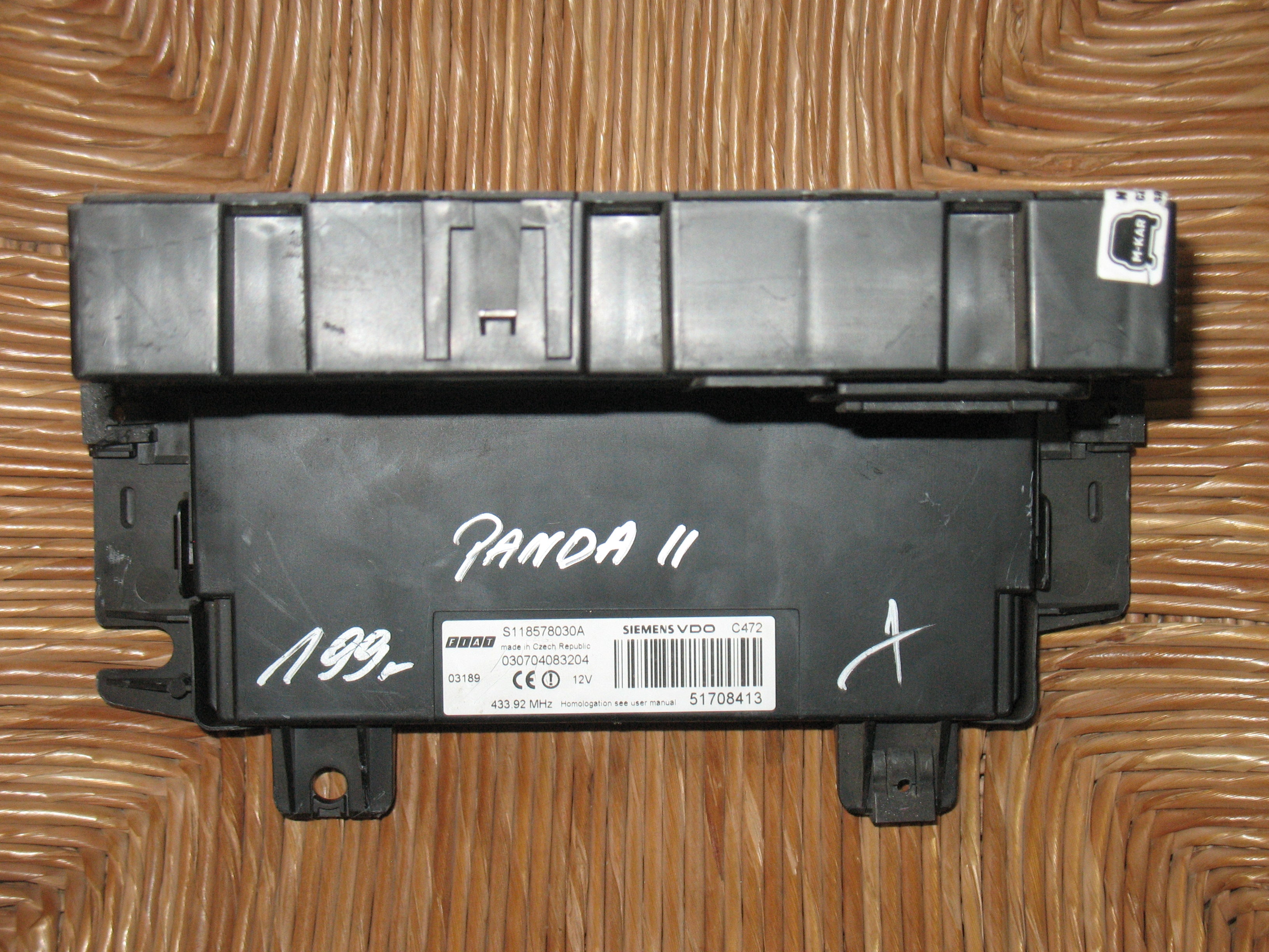 Centralina BSI FIAT PANDA (169_) 1.2 4x4 51708413 S118578030A SIEMENS