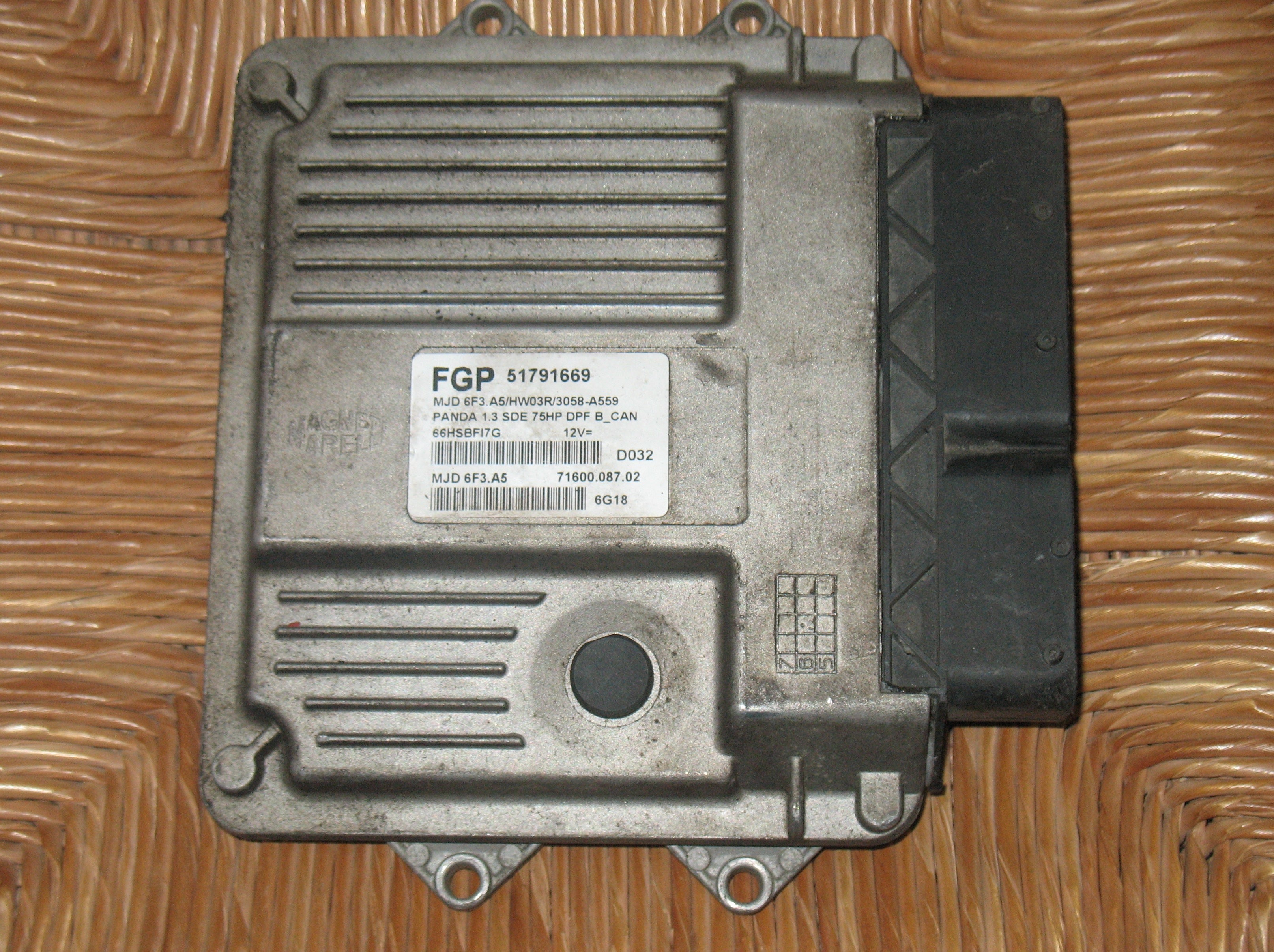 Centralina Motore Fiat Panda Classic 1.3 55KW Diesel 2003-2012 169A1000 FGP 51791669