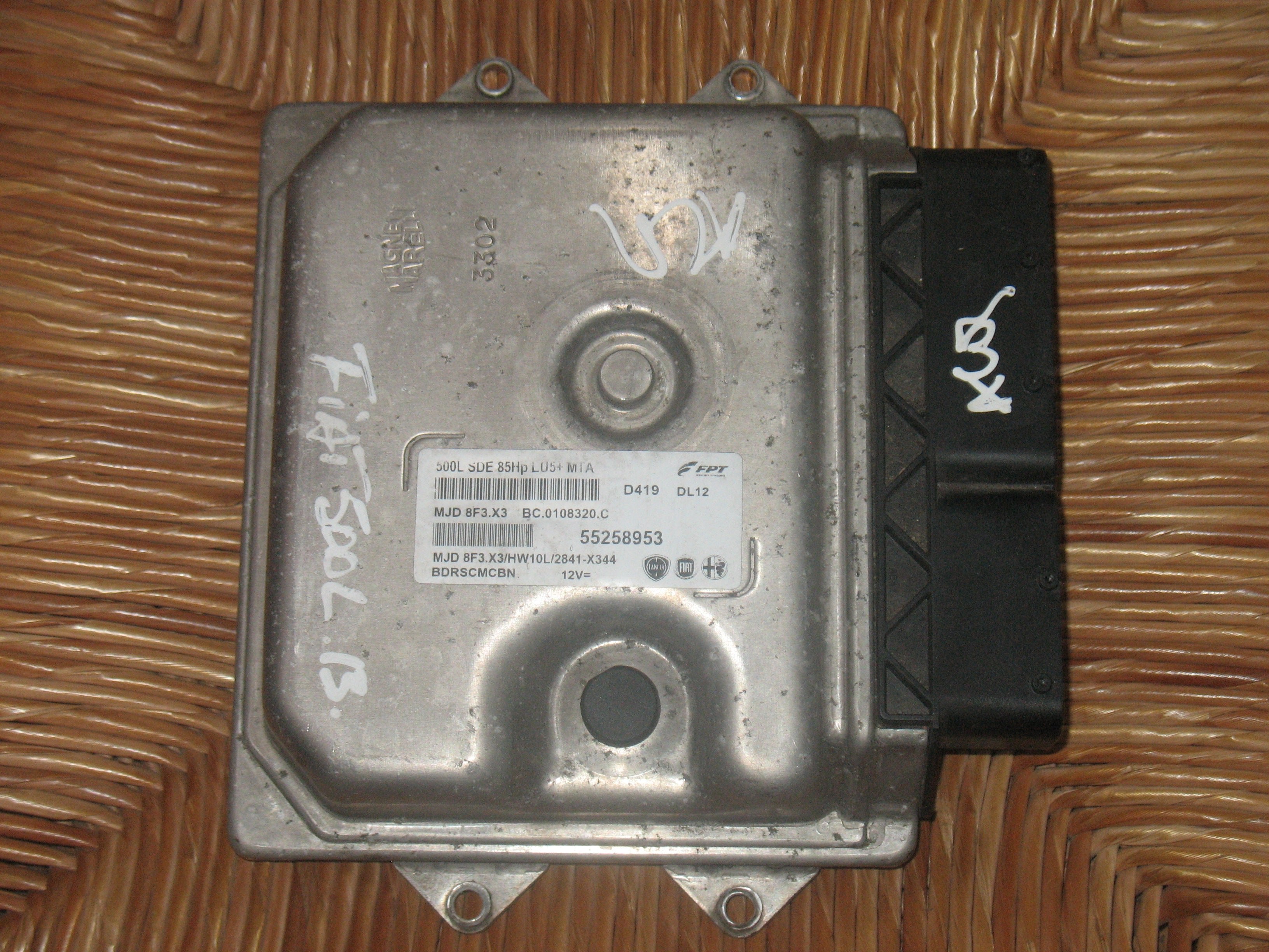 Centralina Motore 55258953 FIAT 500l 1.3 MJT 8f3.x3 bc.010820.c