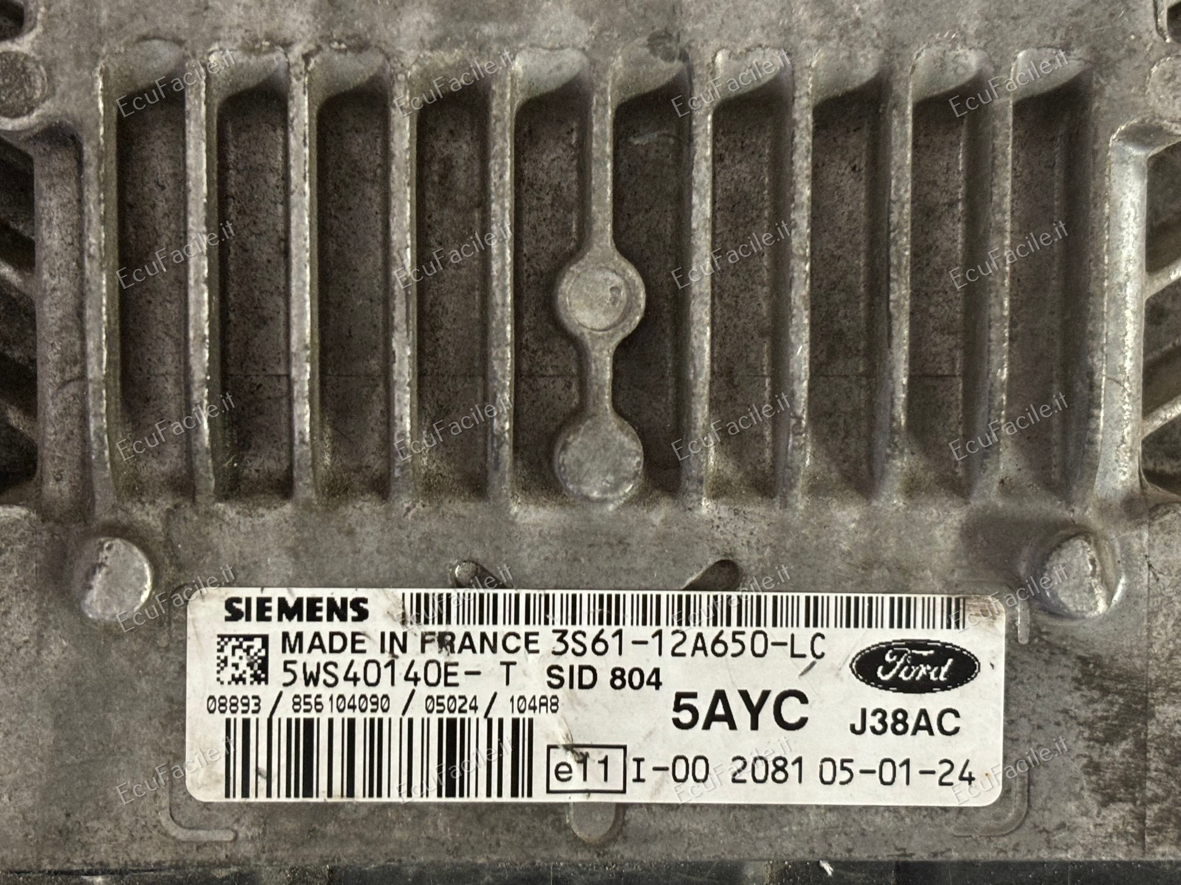Ecu ford fiesta fusion mazda 1.4 5ws40140e-t 5ayc 3S61 sid804