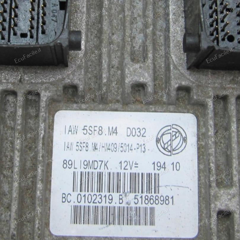 FIAT PANDA ECU IAW 5SF8.M4 HW409 51868981