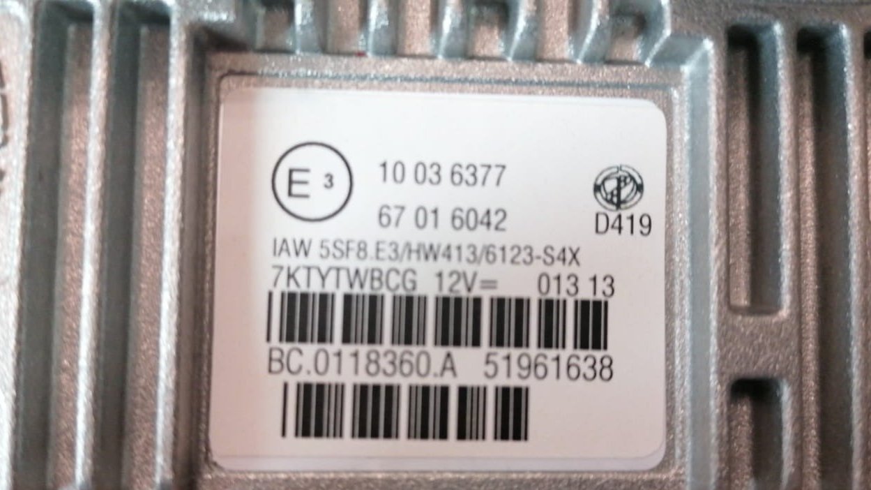 ECU CENTRALINA FIAT 500 IAW 5SF8.E3 HW413 51961638
