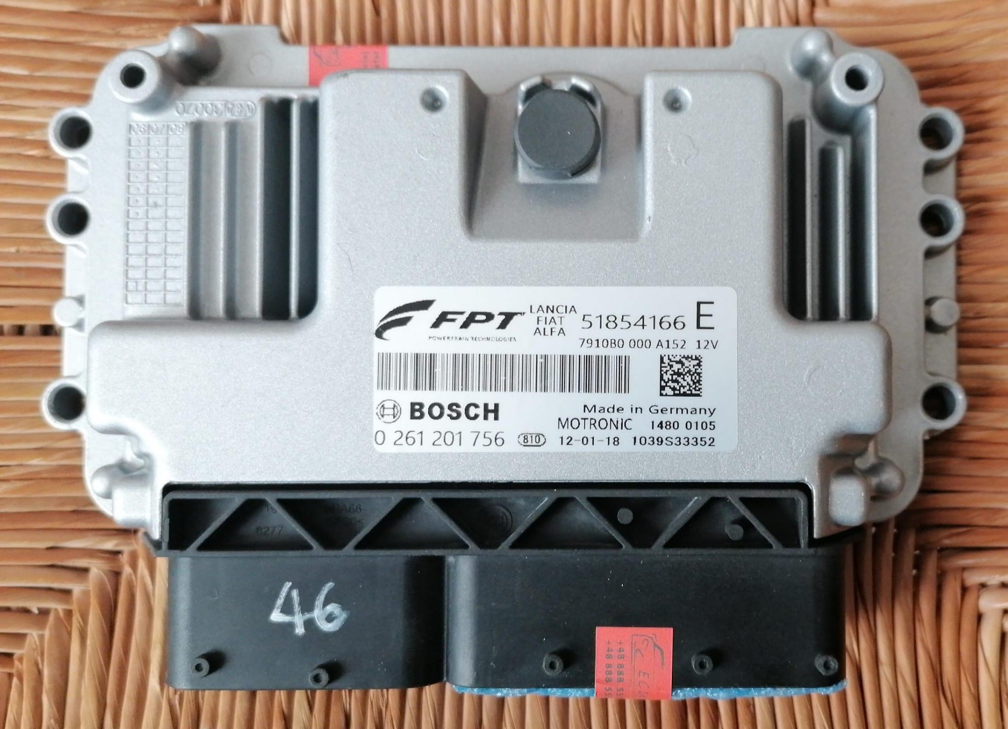 ECU ME7 9.10 FIAT 500 ABARTH 1.4 0261201756 51832948H 51854166E