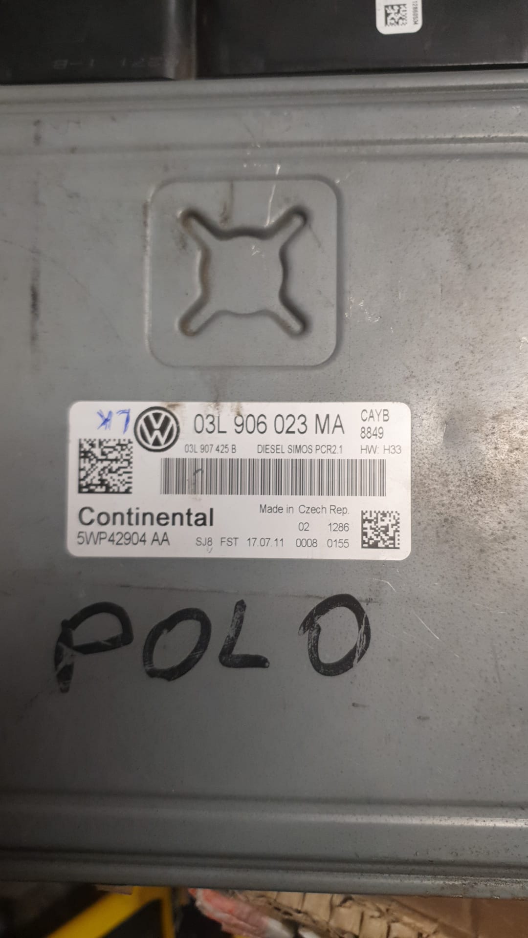 Centralina Continental 03L906023MA 5WP42904AA SIMOS PCR2.1 VW Polo 1.6 TDI