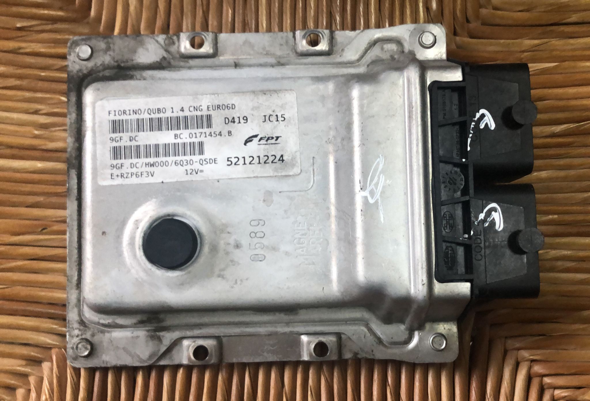 CENTRALINA MOTORE UCE PER FIAT FIORINO 52121224 9gf.dc hw000 bc.0171454.b