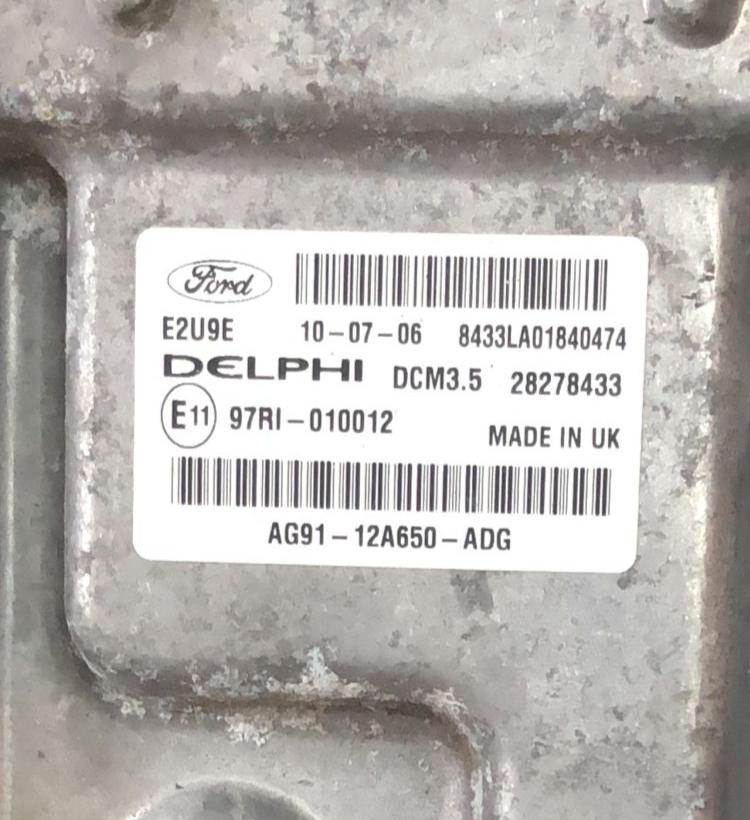 ECU CENTRALINA Ford Mondeo DCM3.5 28278433 AG91-12A650-ADG dcm3.5