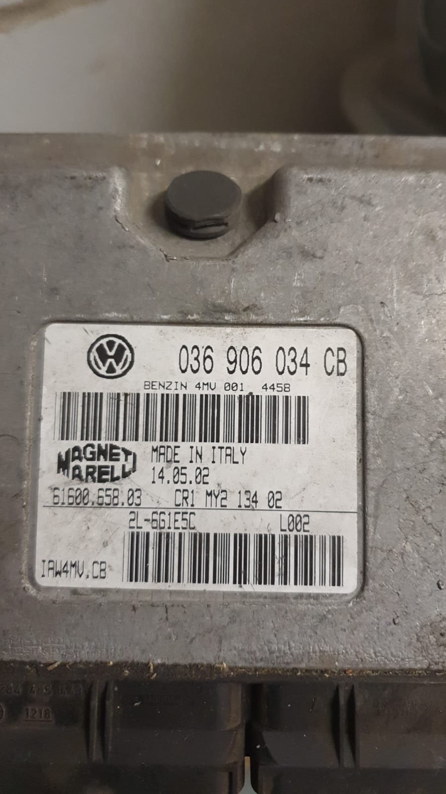 ECU CENTRALINA SKODA FABIA 1.4 16V. ANNO 2003 MAGNETI MARELLI IAW 4MU.CB 036906034CB