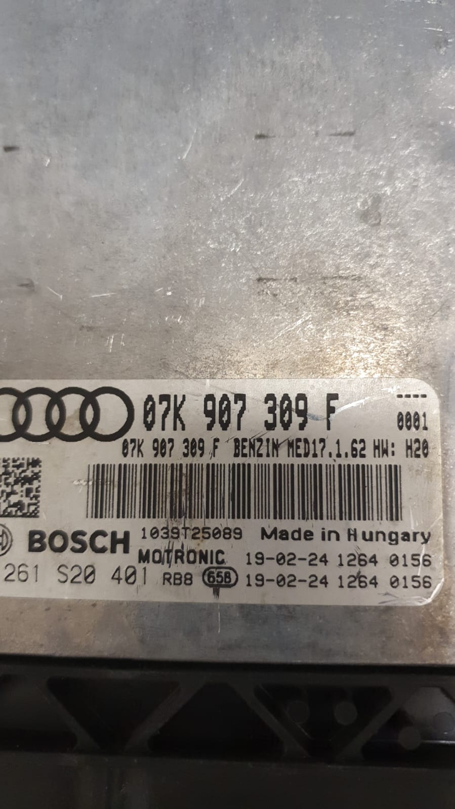 Centralina Ecu Motore Audi RS3 TTRS RSQ3 2.5 Benzina 2015-2020 07K907309F 0261S20401