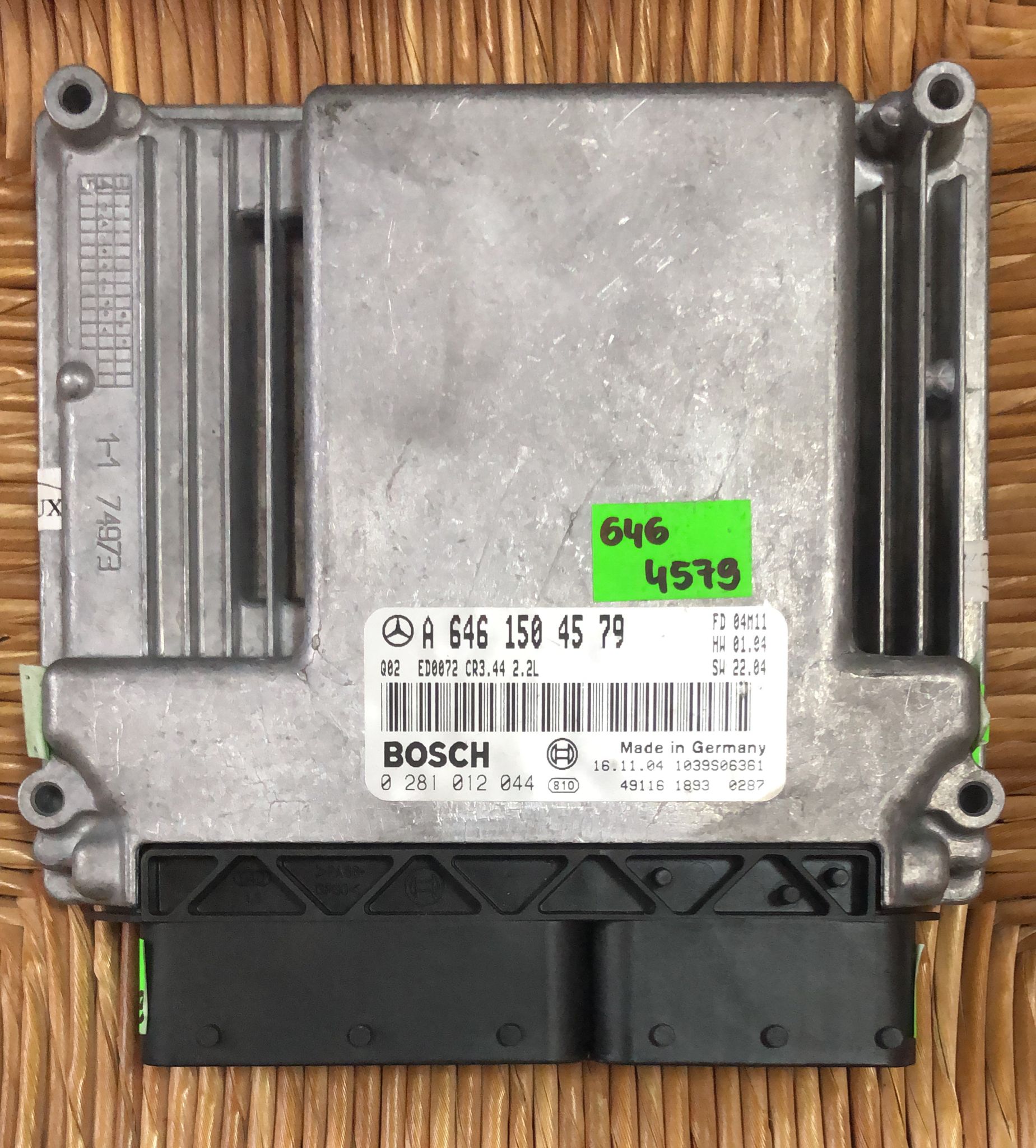 ECU CENTRALINA MERCEDES BENZ CLASSE C W203 ECU A6461504579 0281012044 ED0072