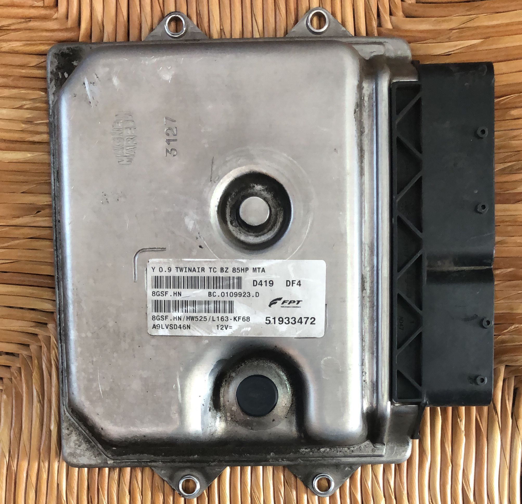 ECU FIAT LANCIA Ypsilon (312) Berlina 0.9 TwinAir 85 51933472 8GSF.HN 8GSFHN