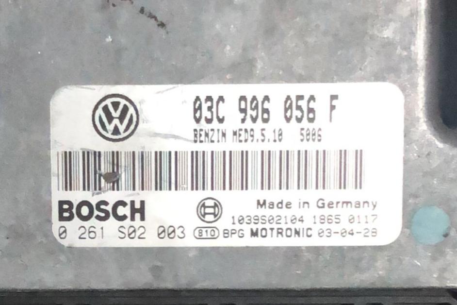 CENTRALINA MOTORE VW VOLKSWAGEN TOURAN 1.6 FSI 03C906056F BOSCH 0261S02003 BENZIN MED9.5.10