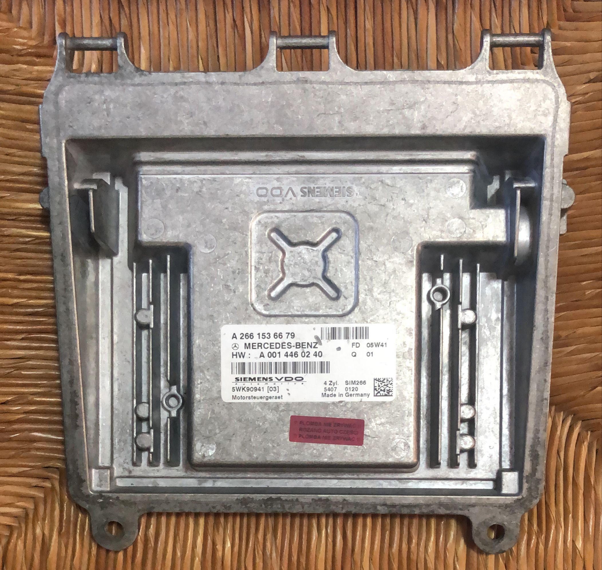 CENTRALINA MOTORE MERCEDES CLASSE B 2.0 B 2006 5WK90941 A2661536679 273917252044