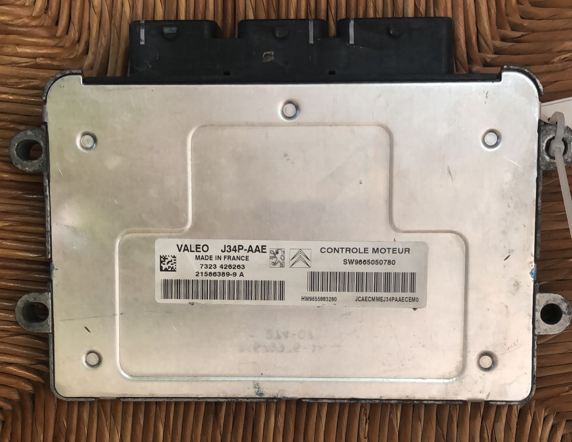 CENTRALINA ECU PEUGEOT 206 2007 1360 Benzina 21586389-9A SW9665050780 8035460173