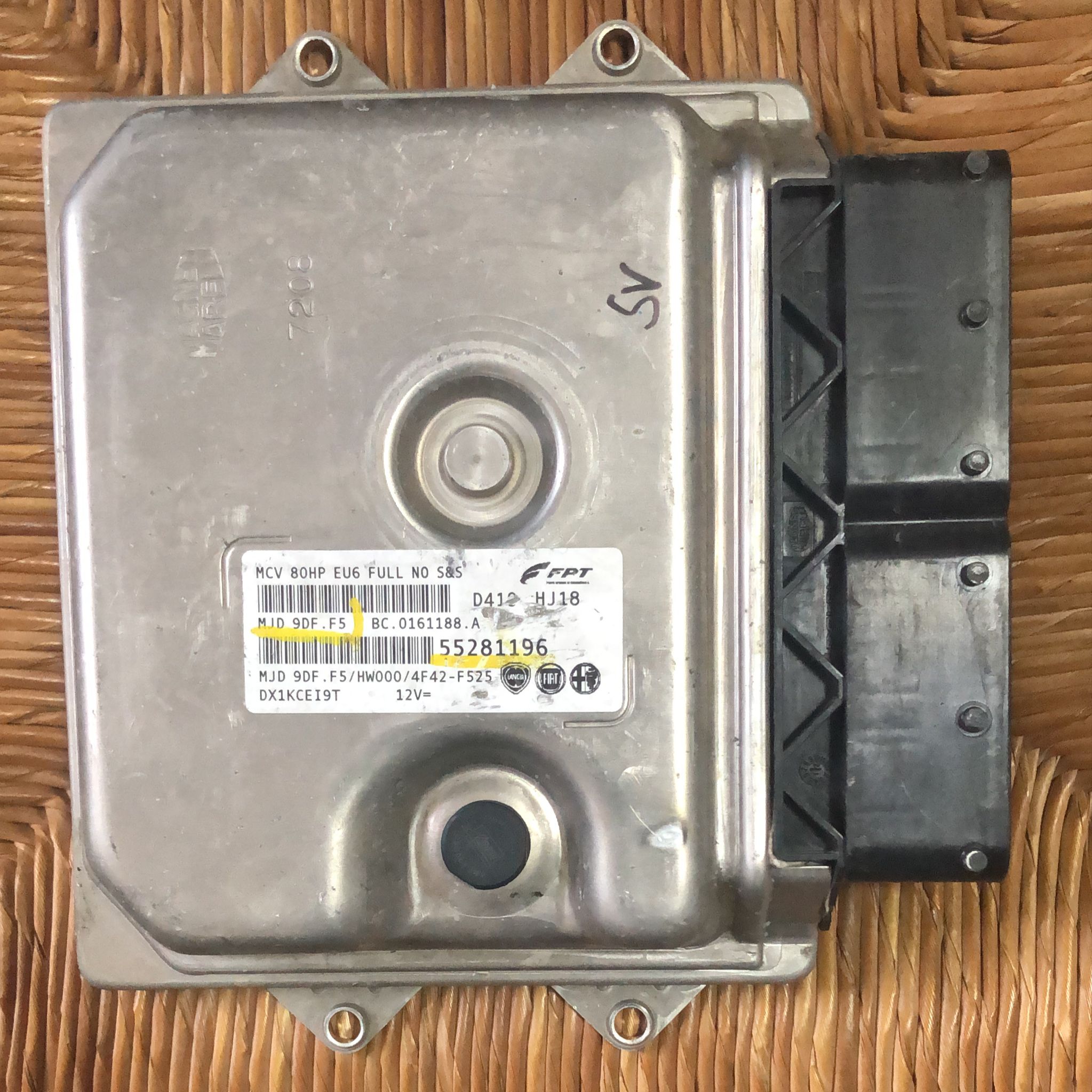 Centralina motore Fiat 55281196 Marelli 9DF.F5 HW000 BC0161188A