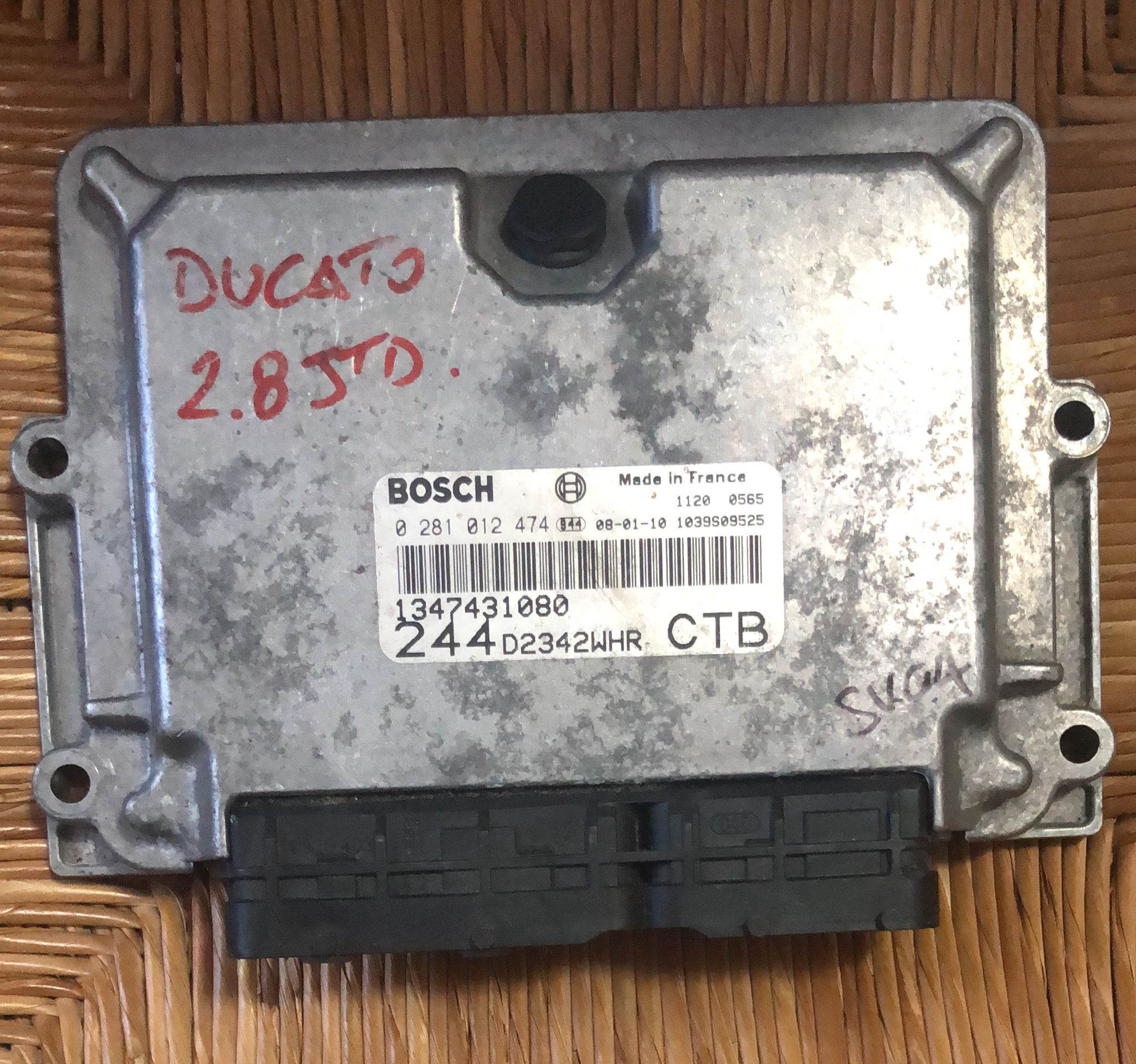 Ecu centralina FIAT DUCATO 2.8 JTD 127CV EDC15C7 0281012474 1037375158