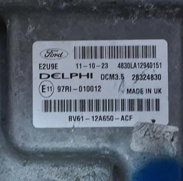 Ford C-MAX 2.0 TDCi Centralina elettronica BV6112A650ACF 28324830 BV61-12A650-ACF DCM3.5 Delphi