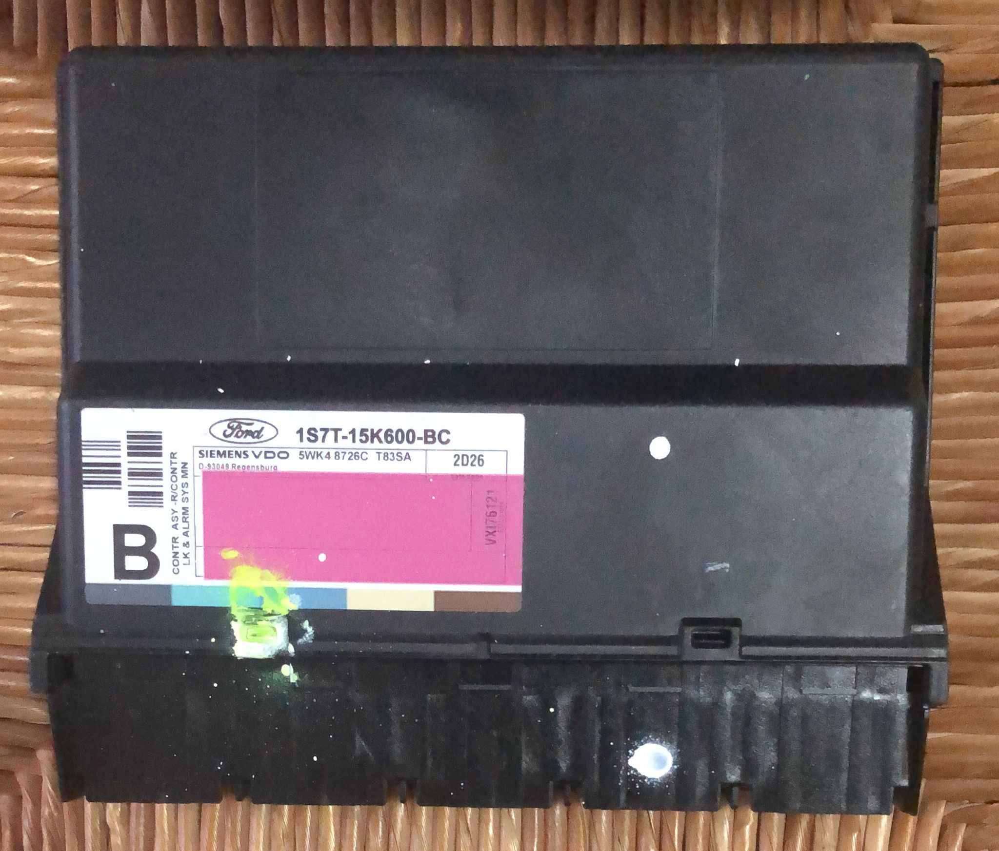 BODY COMPUTER FORD Focus 1.8 TDCI (85KW) SW 5P/D/1753CC 1S7T-15K600-BC con blocchetto