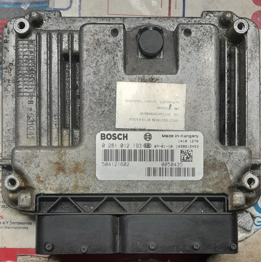 ECU IVECO DAILY 2.3 - 3.0 HDI BOSCH 0281012193 504121602 1039S12469 EDC 16C39-5.A3