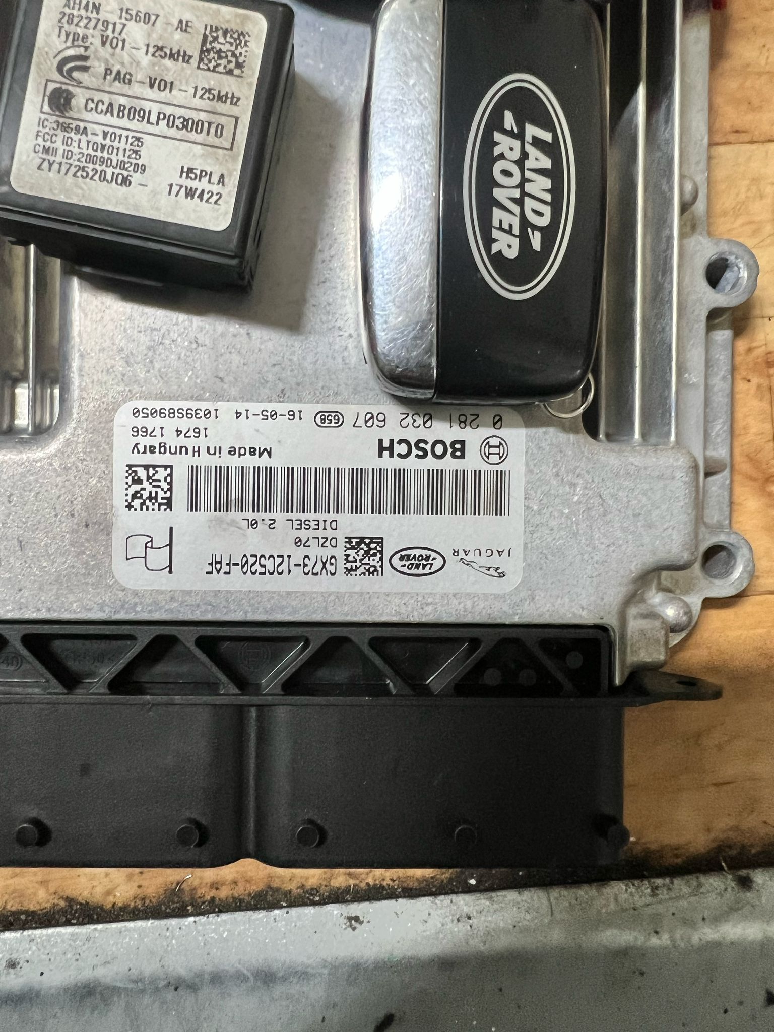 KiT Ecu jaguar land rover evoque 2.0 0281032607 gx73-12c520-faf MEDC 17.9 testato su mezzo