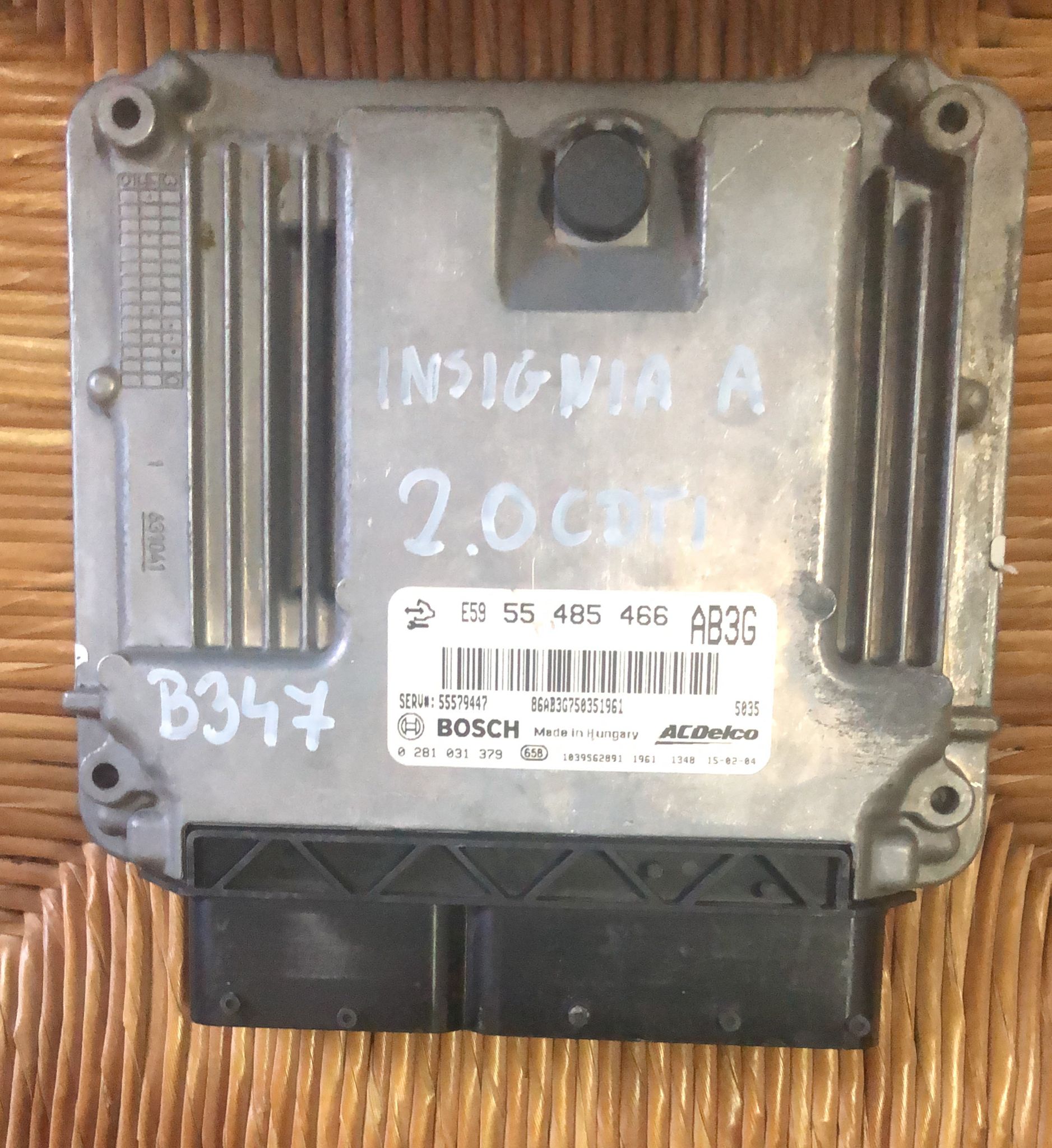 Centralina motore Opel Insignia 2.0 CDTI 140cv Codice Bosch 0281031379 Opel 55485466 EDC17C59