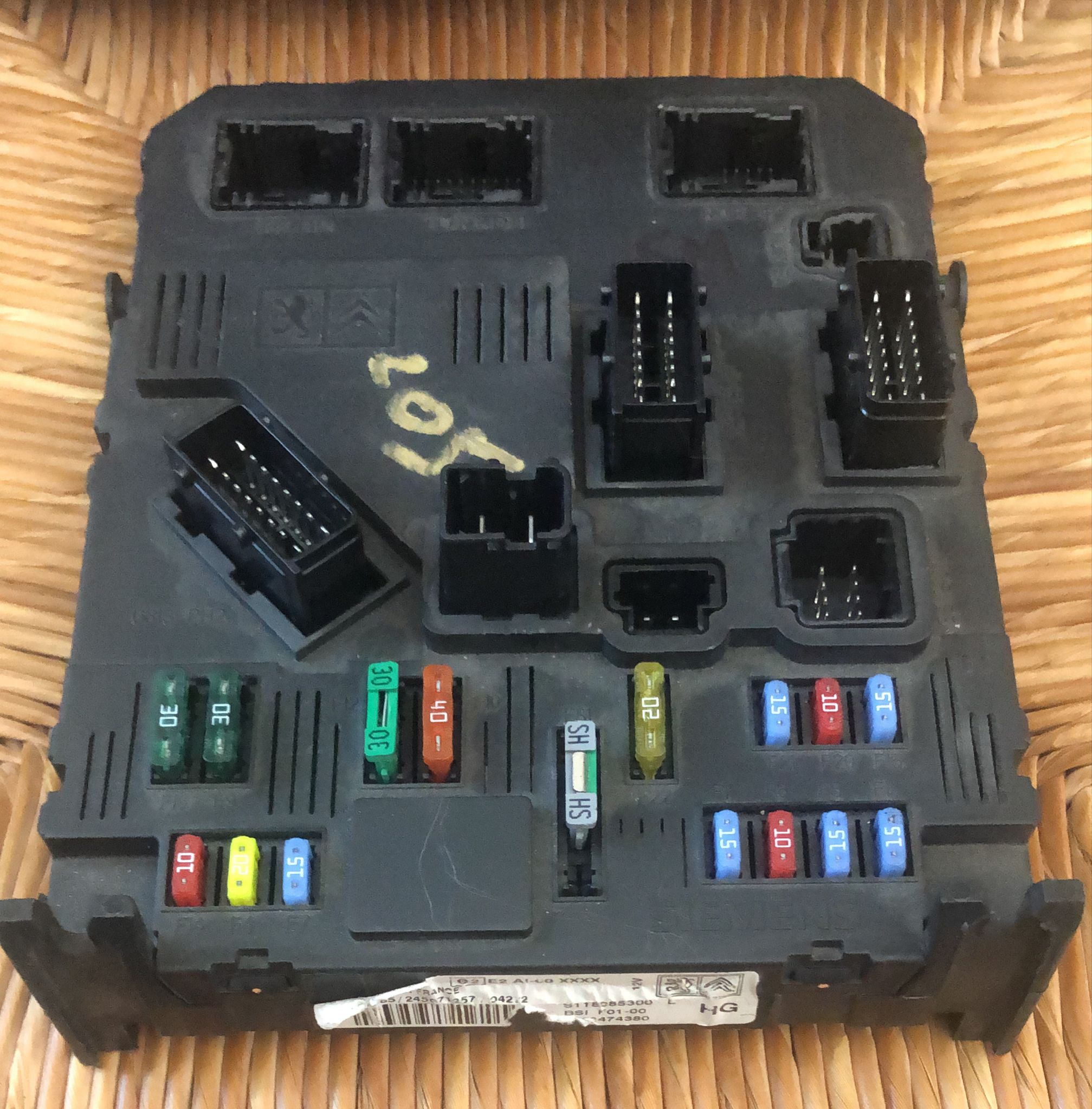 BSI VIRGIN CITROEN C2 C3 F01-00 9649811380 SIEMENS S118085300L hg