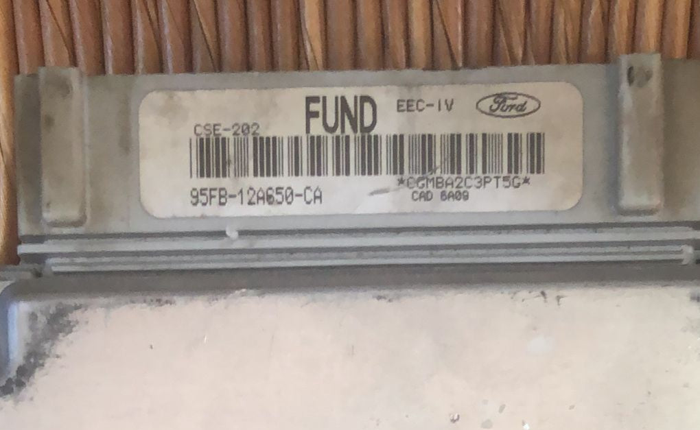 CENTRALINA MOTORE FORD FIESTA VISTEON 95FB-12A650-CA 95FB12A650CA FUND CSE-202