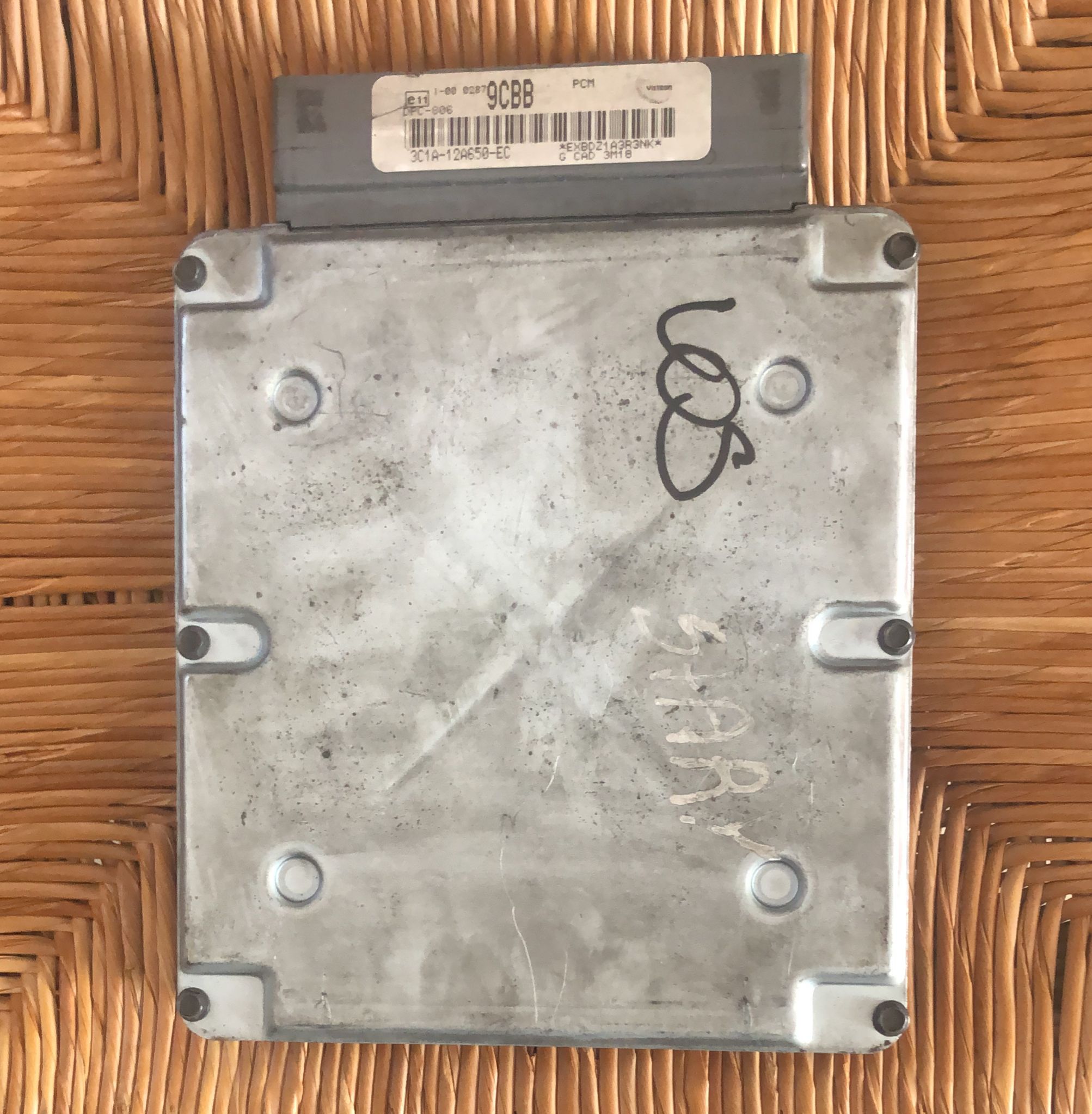 CENTRALINA MOTORE AUTO FORD TRANSIT MOTORE 2.4 TDDI VISTEON 3C1A-12A650-EC 9CBB dpc-806