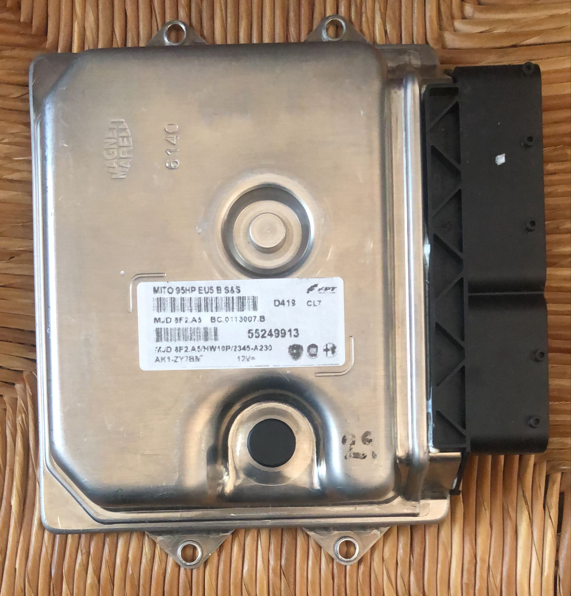 55249913 MJD 8F2.A5 HW10P CENTRALINA ECU FPT ALFA ROMEO MITO 955 MOTORE 1.3 JTDm 70KW