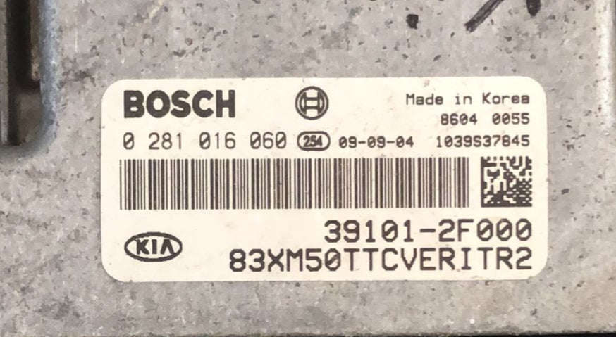 ECU CENTRALINA MOTORE Kia Sorento 2.2CRDI 39101-2F000 0281016060 EDC17CP14 1037502464