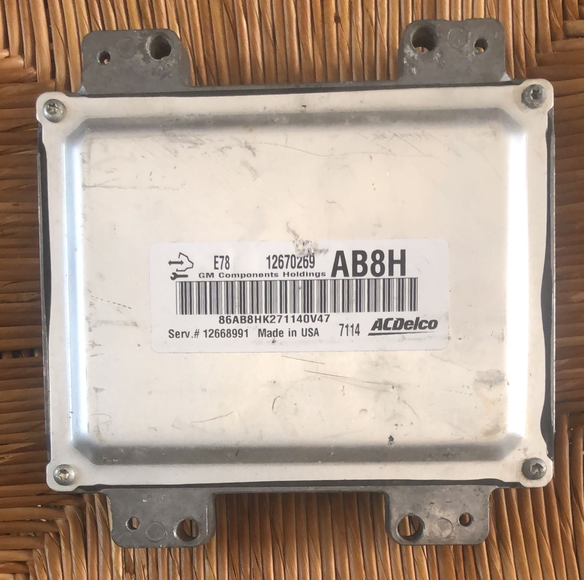 Opel Corsa E Adam Mokka Benzina 2014-2018 Centralina motore E78 12670269 12668991 AB8H ACDelco