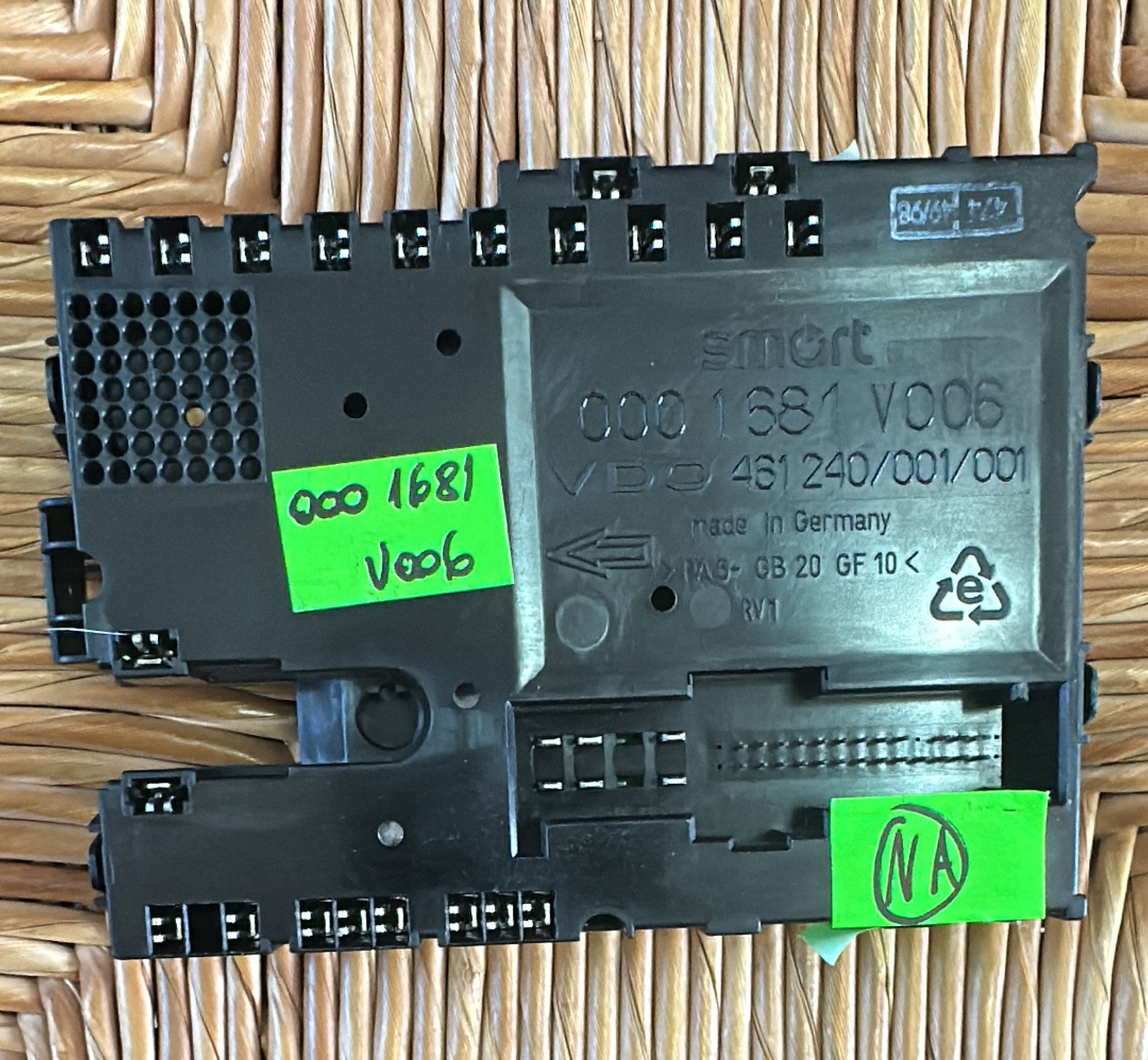 CENTRALINA BODY COMPUTER 0001681V006 SMART FORTWO