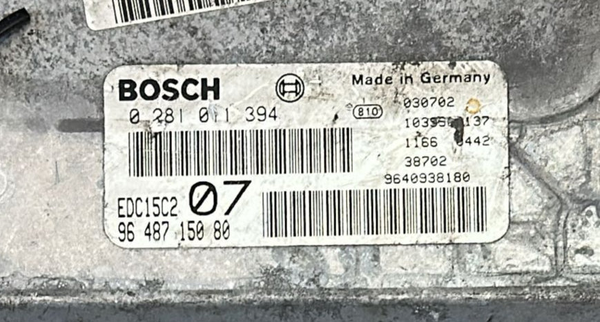 CENTRALINA MOTORE CITROEN C5. MOTORE 2.0 HDI. BOSCH 0281011394