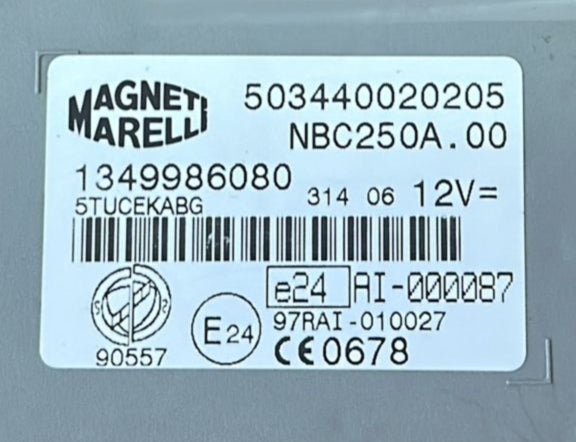 Body computer jumper ducato boxer 1349986080 503440020205 nbc250a.00 nbc250a00