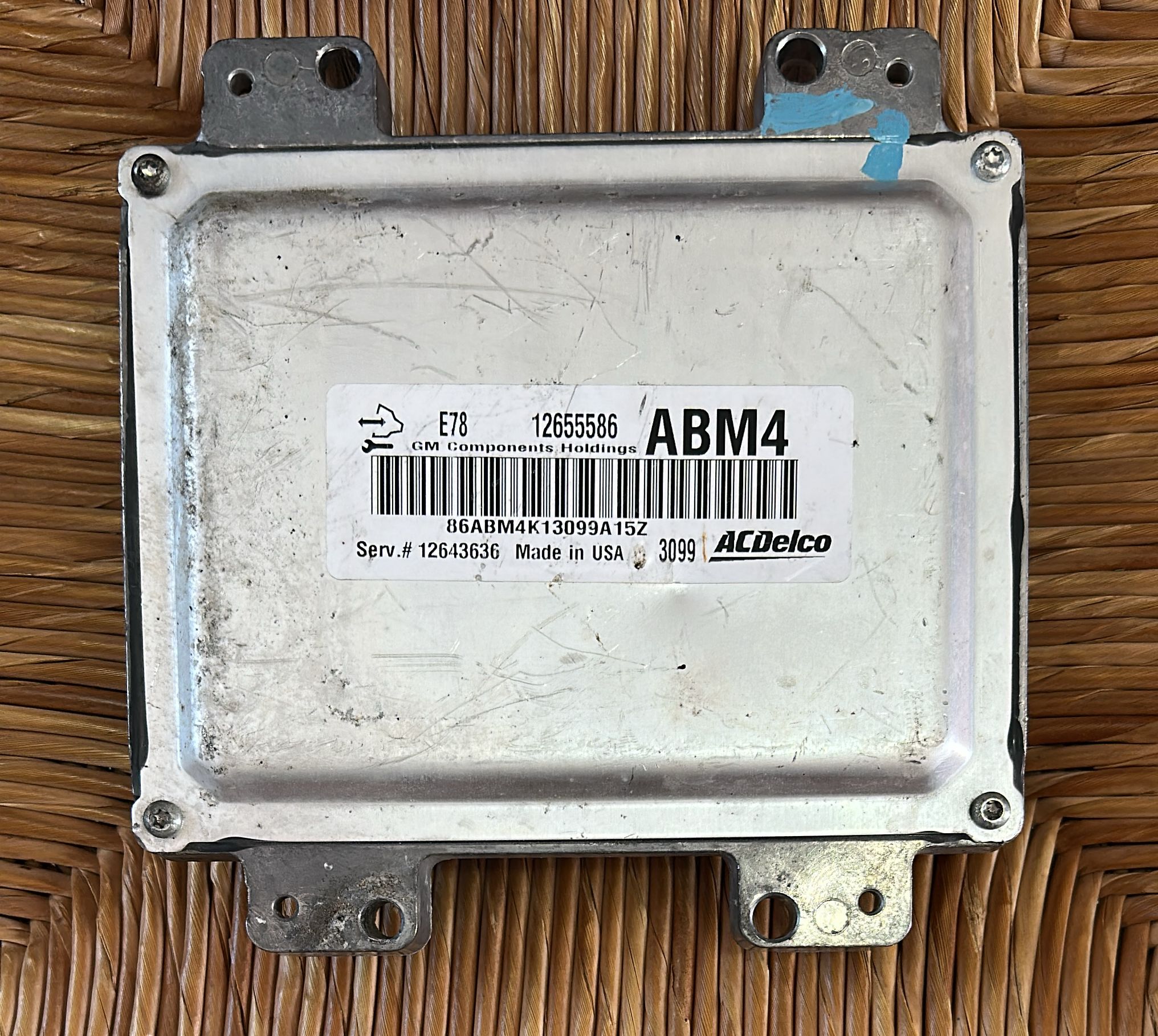 ECU OPEL ZAFIRA ASTRA 1.4 ACDELCO E78 12655586 ABM4 12643636
