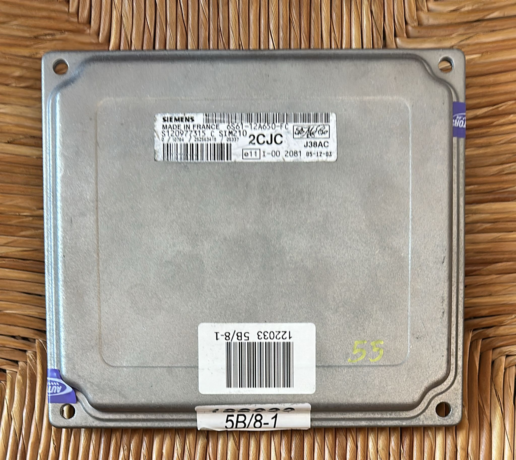 CENTRALINA MOTORE FORD FIESTA SIEMENS S120977315 C S120977315C FoMoCo 6S61-12A650-FC 6S6112A650FC 2CJC sim210