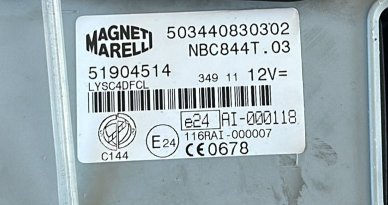 CENTRALINA BODY COMPUTER LANCIA DELTA 3 III (844) (2008-2014) 1.6 MJET