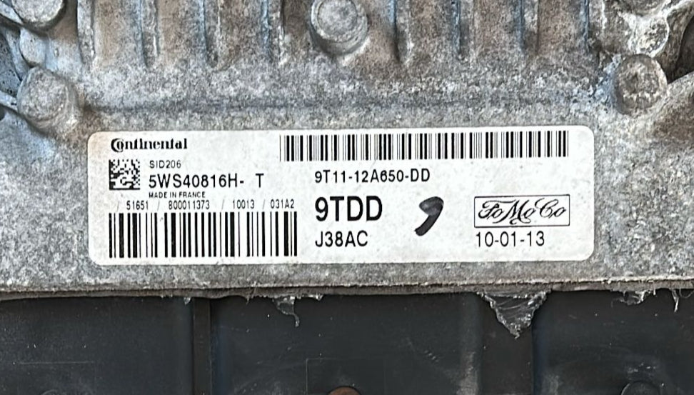 ecu Ford Transit Connect 9T11-12A650-DD 9T1112A650DD SID206 5WS40816H-T