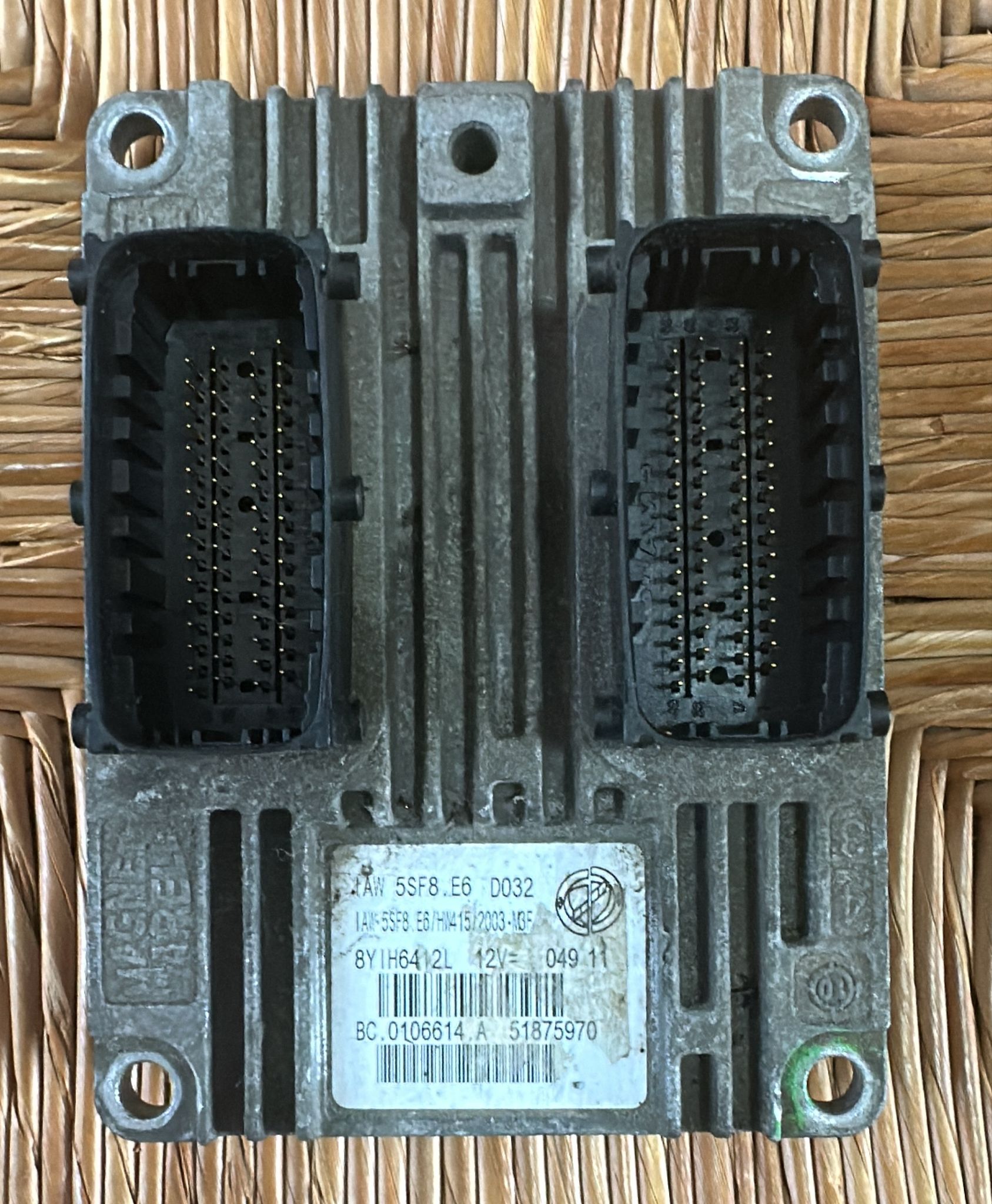 ECU CENTRALINA FIAT PANDA Lancia Musa 51875970 IAW5SF8.E6 HW415 bc.0106614.a