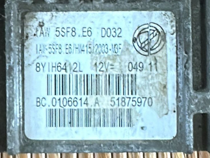 ECU CENTRALINA FIAT PANDA Lancia Musa 51875970 IAW5SF8.E6 HW415 bc.0106614.a