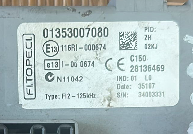 BODY COMPUTER Citroen NEMO 0135007080 ind: 01 L0 28136469 Delphi FITOPECI