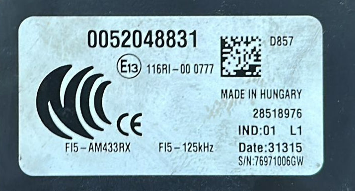 Centralina Fusibili Fiat Tipo (15>20<) (6j) 1.6 16V MJT (88kw) SW 5p/d/1598cc 0052048831