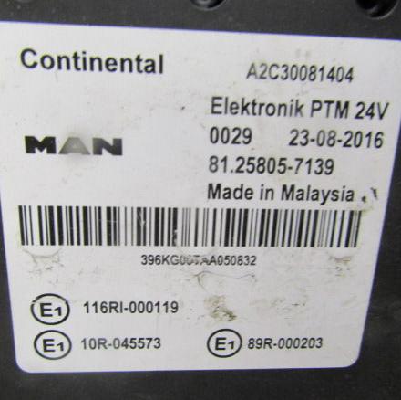 CENTRALINA PTM A2C30081404 89R000203 MAN TGX 07 MAN TGX 07 81258057139 2414261 8125805-7139